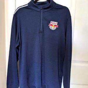 adidas NY RedBulls M Long Sleeve Quarter Zip